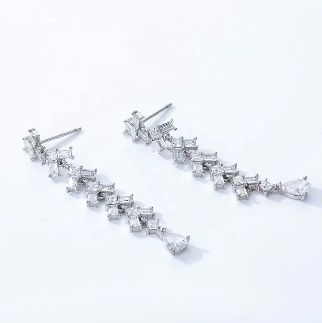 Chandelier Drop Moissanite Earring stud