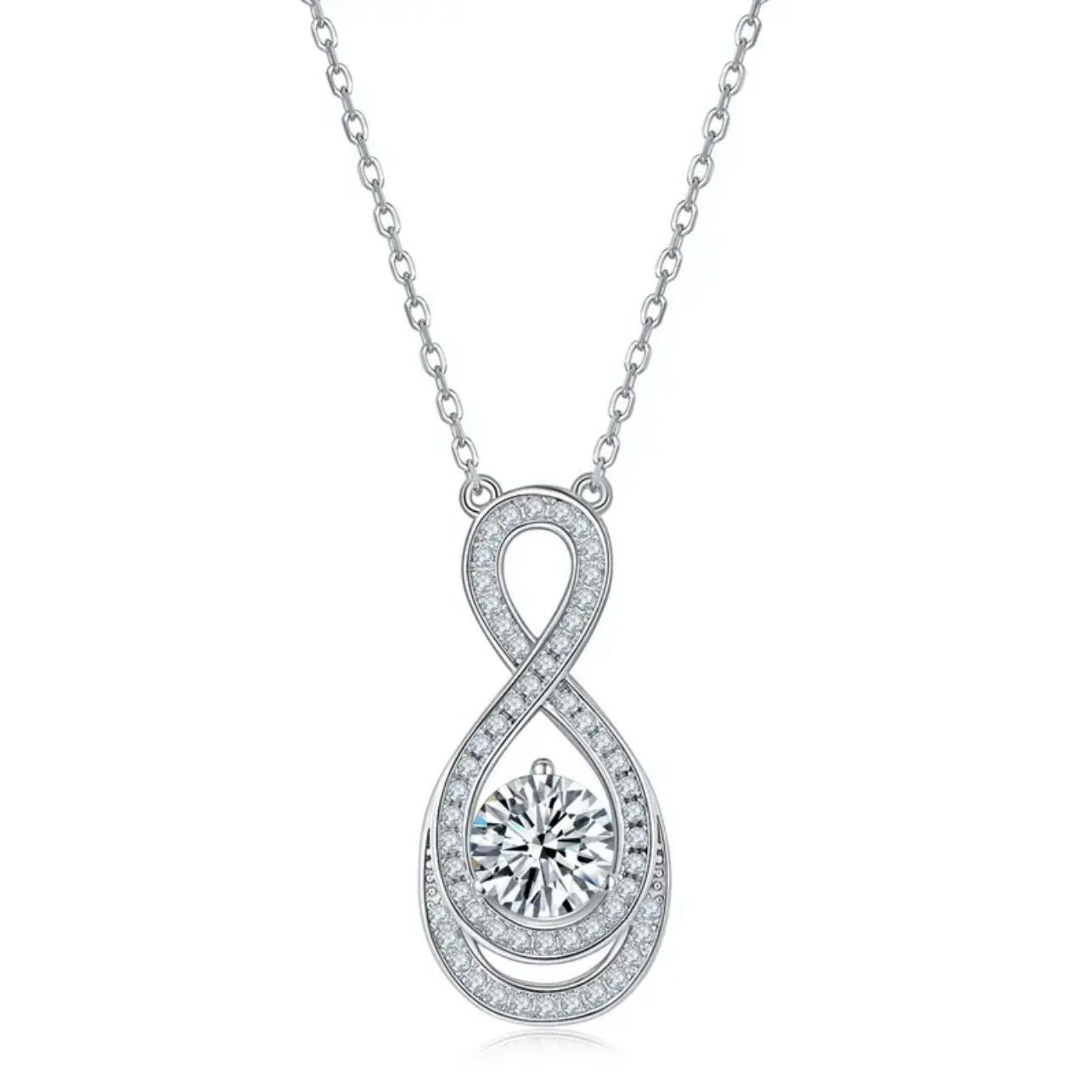 Rain drop Moissanite Necklace