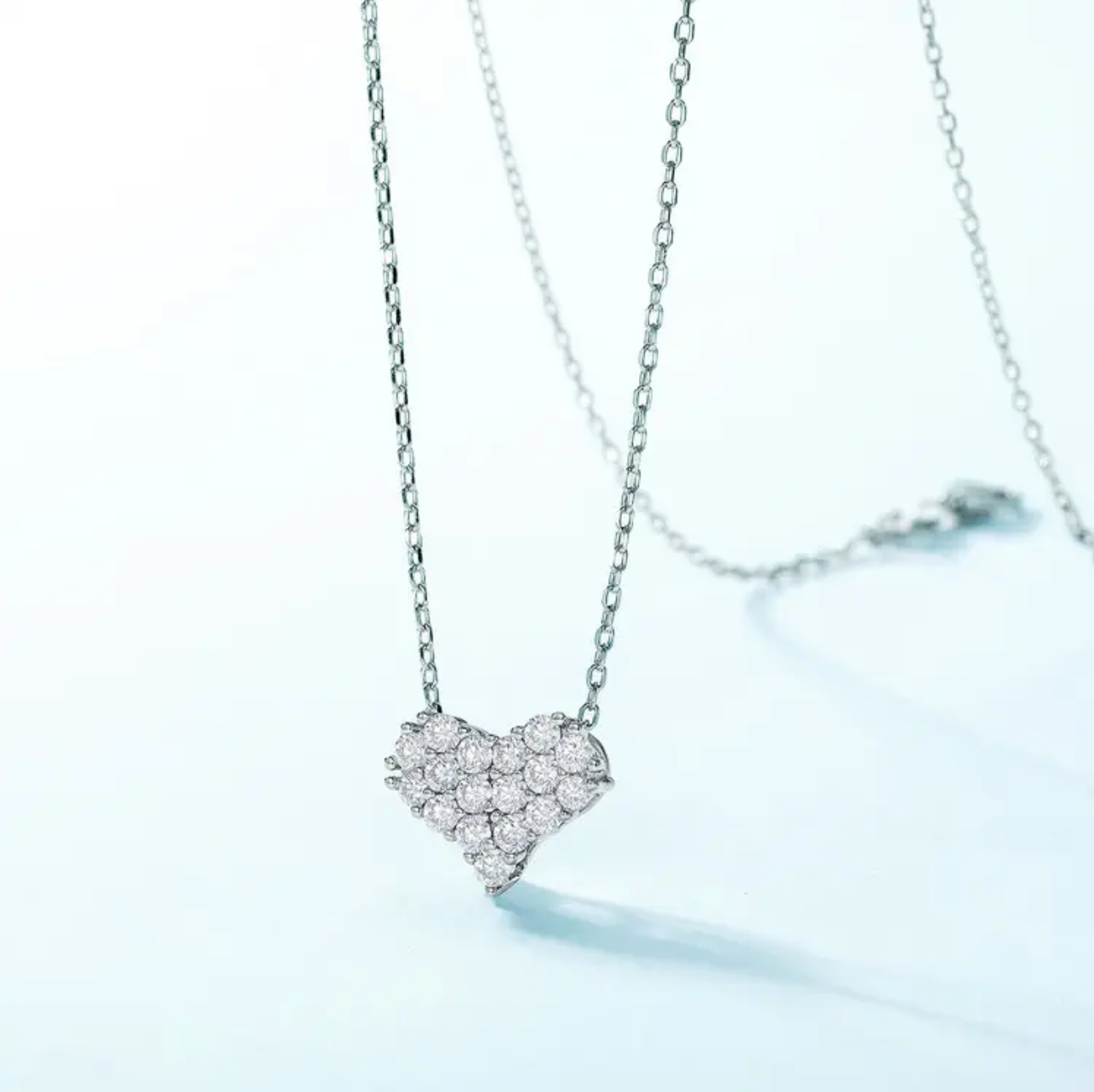 Diamond Love Moissanite Necklace