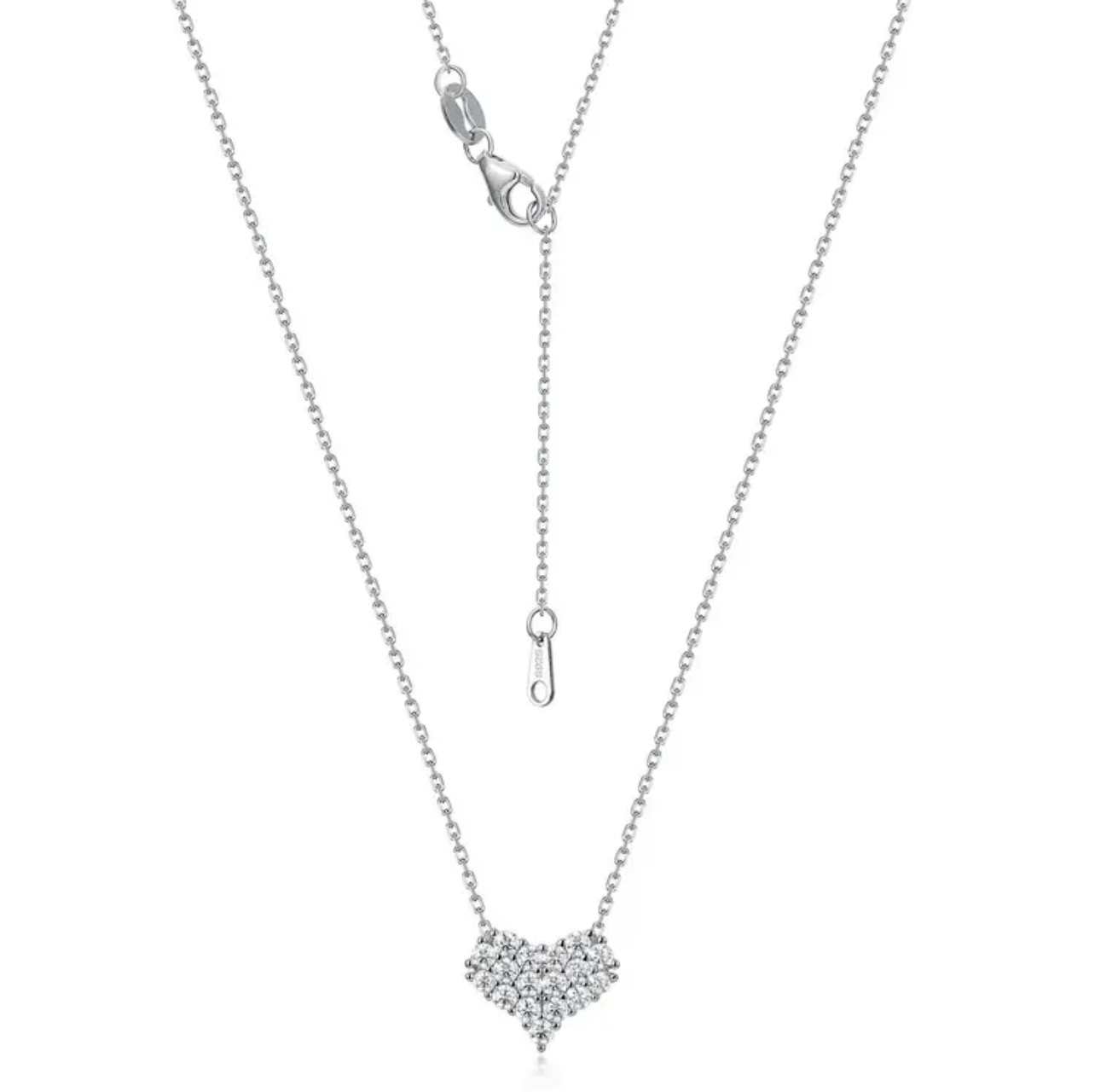 Diamond Love Moissanite Necklace