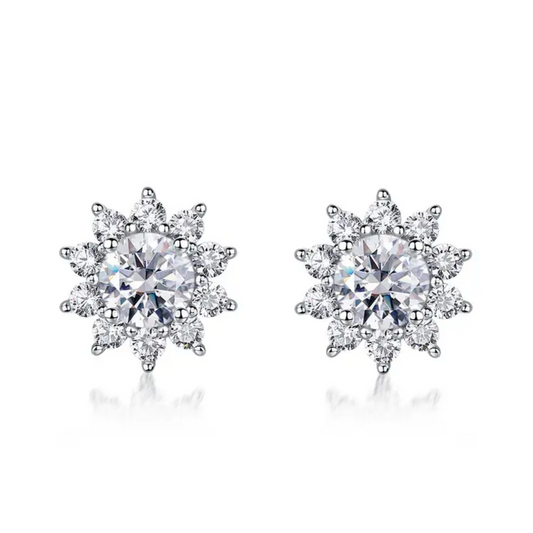 Vintage Style Moissanite Earring stud